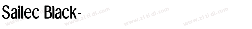 Sailec Black字体转换